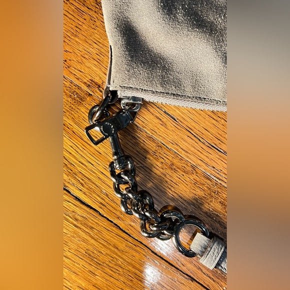 COACH Gray Suede Prairie Chain Satchel - Picture 8 of 9